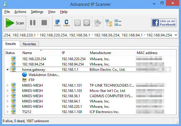 Advanced IP Scanner Registration key 