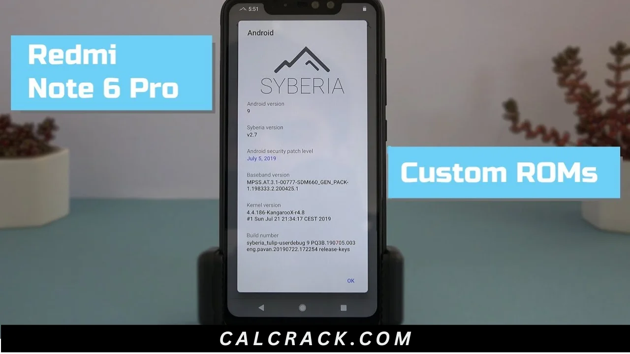 Redmi Note 6 Pro (tulip) Free Download