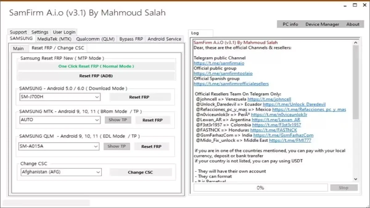 SamFirm Tool Aio Full Download