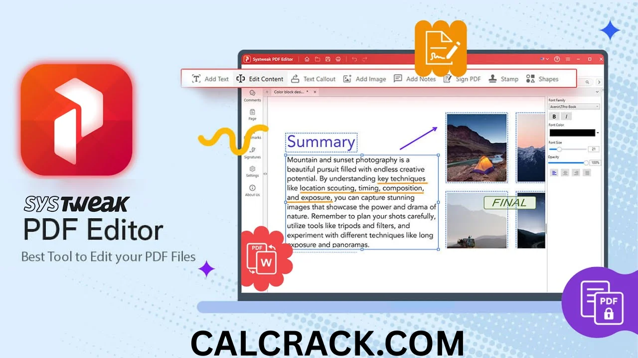 Systweak PDF Editor FREE DOWNLOAD