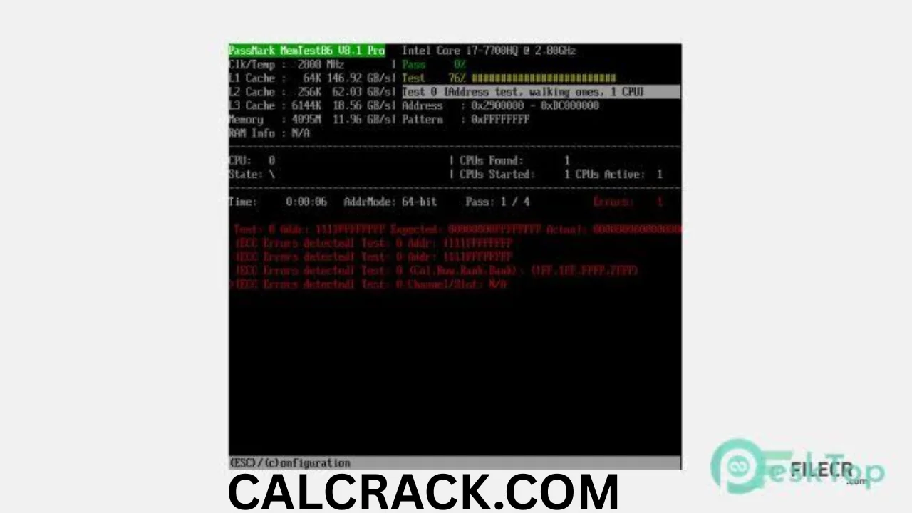 PassMark MemTest86 Pro FREE DOWNLOAD