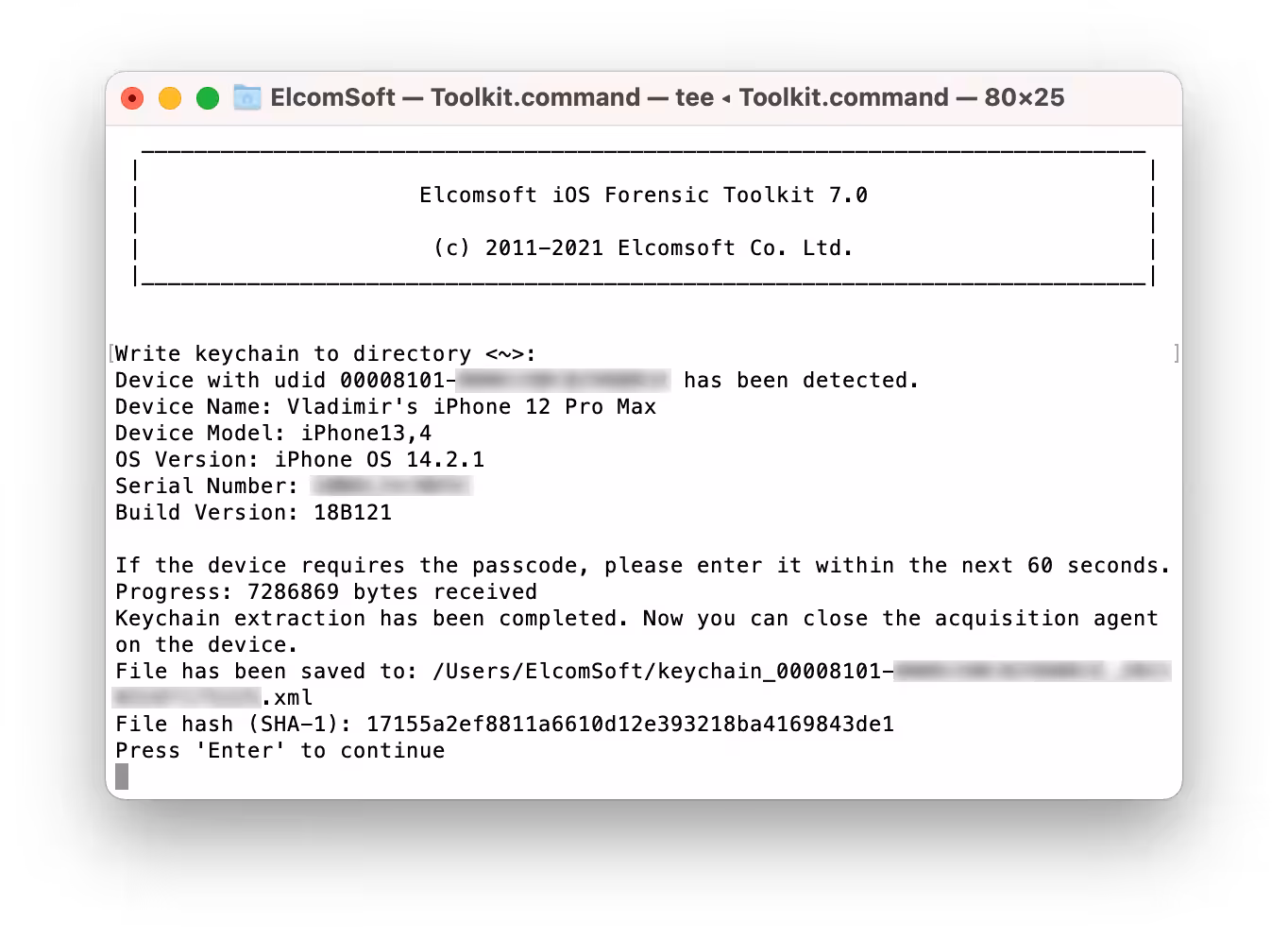 Elcomsoft iOS Forensic Toolkit Free Download
