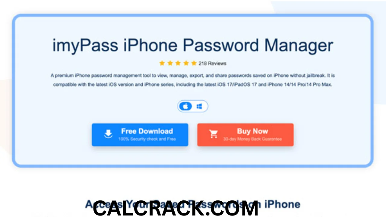 Imypass iPhone Password Manager FREE DOWNLOAD