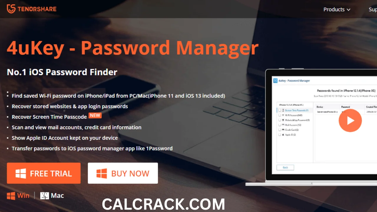 Tenorshare 4uKey Password Manager FREE DOWNLOAD